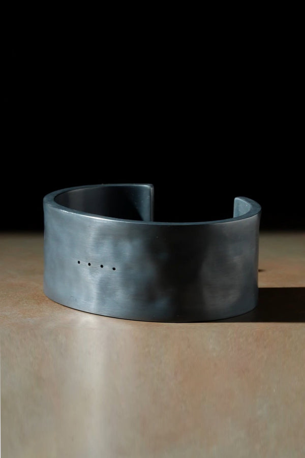 Parts of Four Spine Bracelet Collection Highly Handcrafted PS4-608-13-KAS-HCY Black Acid Silver PPOF20